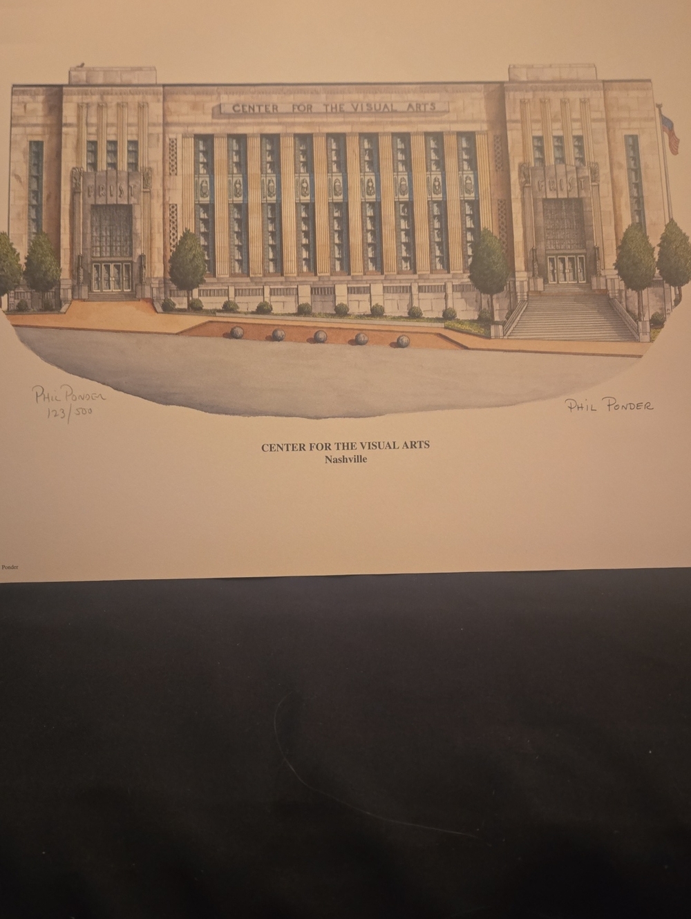 Frist Center For Visual Arts,Nashville TN. Number An Signed By Phil Ponder